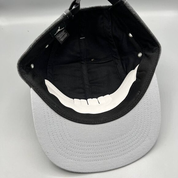Air Jordan Hat Men Gray 5 Panel Jumpman Strap Back Cap New - Picture 7 of 8
